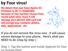 Virus message