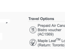 I think "return: Toronto" must mean "at Toronto", not "at the start of the journey via Toronto" :)