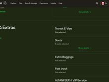 Visa option will appear in Add On section of Manage booking