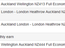 Status Points WLG-LHR return