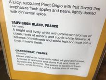 TK lounge white wines