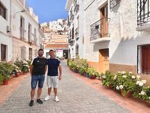 The quiet streets of David and Jose Maria's village