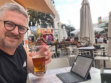 Writing at Bar Jerez
