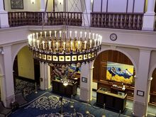 Looking down into Main Lobby