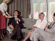 There was originally a lounge area in tye 747 nose section as well as a bar.
