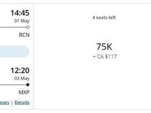 Only the YVR to MEX is not in Business Class