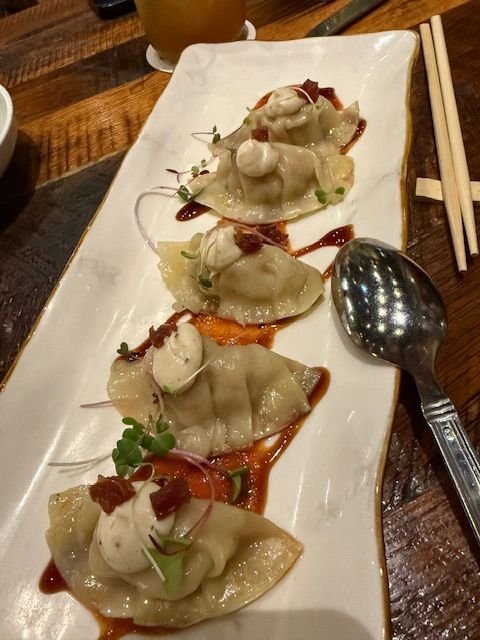 Pork and shrimp potstickers
