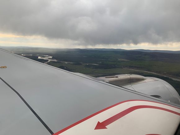 After almost six and a half hours I finally saw Fairbanks. The Chena River is seen below.