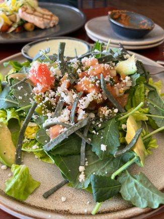 Kale salad (lunch). Recommend