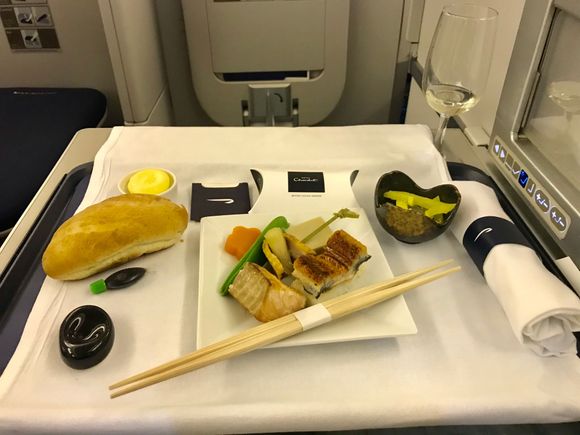 London-Tokyo, first meal starter