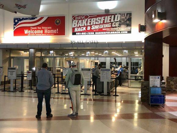 I was through security in just a couple of minutes as there was only one other person in line. 