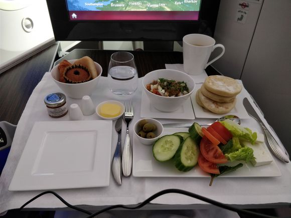 Traditional arabic breakfast - excellent