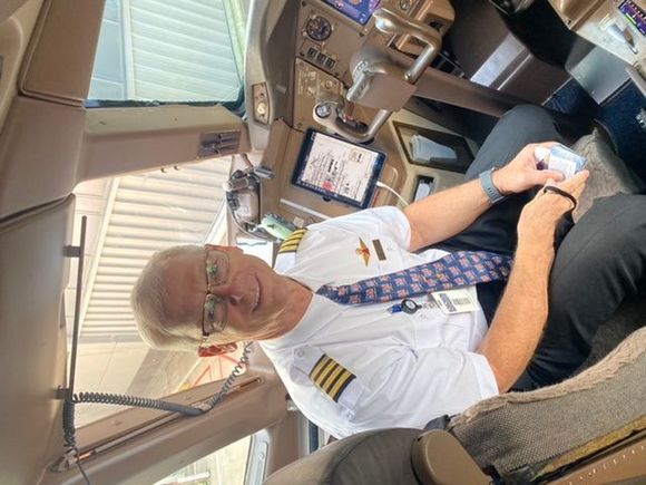 Capt. Burnell- May he have a wonderful retirement.  What a great flight and perfect landing! 