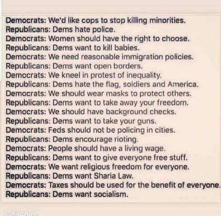 What the political "dialogue" looks like