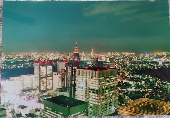 View from the TMG Building towards Shinjuku Station. 