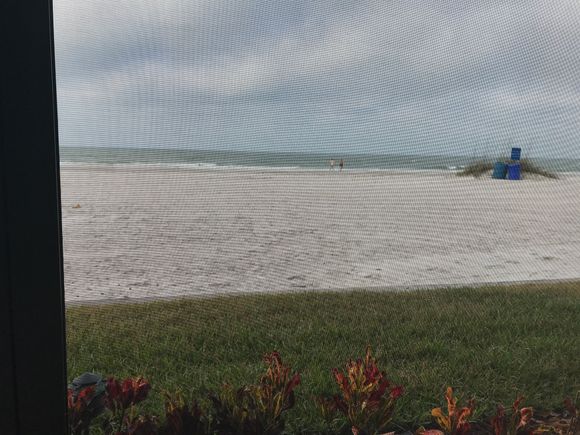 View from our beach place. Oh and internet is very fast beca