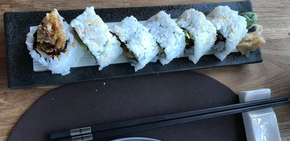 Soft shell crab sushi