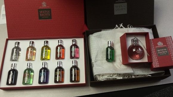 One more! A lovely set of washes from Molton Brown  - London. The fragrance combinations are very creative and smell delish!! Thanks!