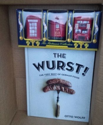 Another package arrived from Amazon yesterday - a German cookbook and a tea collection. Although my ancestry has a good portion of German, I don't know much about the food traditions. My tea normally had vast quantities of ice and sugar so I'm looking forward to having a real cuppa. 