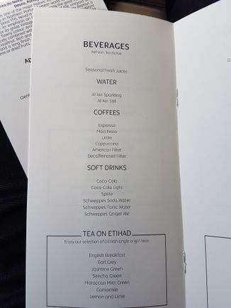Beverage Menu.