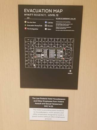 Guest room floor map