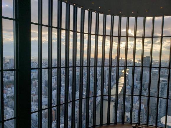 This is literally the view after you step out of the elevator on the 40th floor.