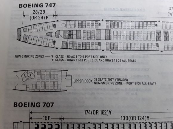 Upper deck seating config