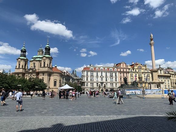 We’re in the Square and it is really unbelievable that it’s a Saturday on a long weekend in July.