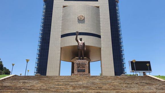 Statue of Dr. Sam Nujoma, Founding President of the Republic of Namibia
