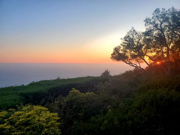 Sunset view from dinner at the Sur House