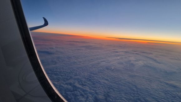 A sliver of the A350 wingtip...should've sat further back!