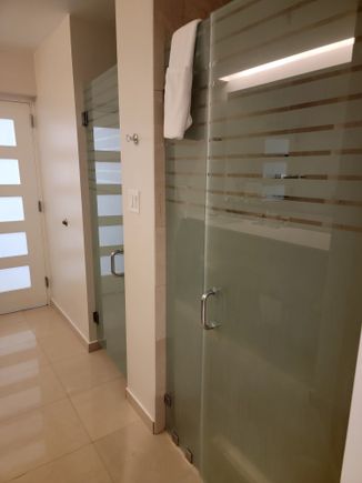 shower and one toilet