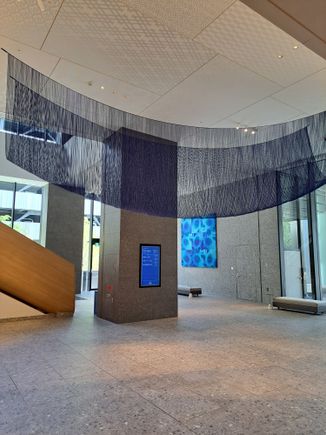 Artwork in the arrival lobby ( JR station is across the road) . Reception and bar are on the 2nd floor