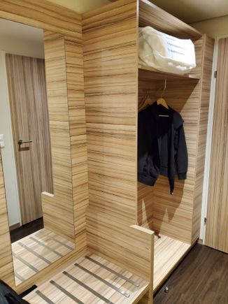 and the closet space