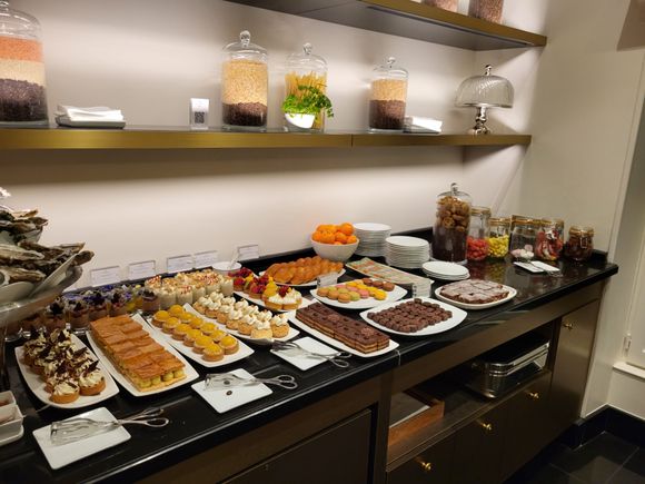The dessert part of the spread.