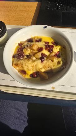 Apple Cranberry Crepes - not as heavy as you would think as there is tons of apple filling, good if you're in the mood for it