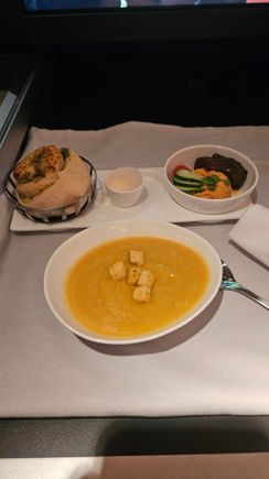 Went for the soup to start. Okay, slightly salty for my taste.