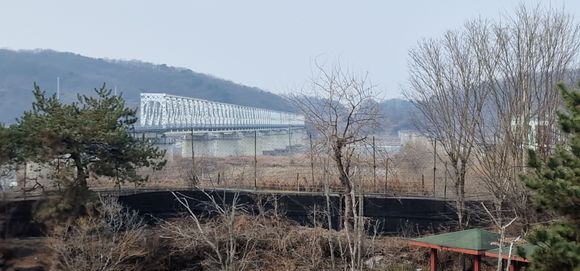 Railway bridge to North Korea (not in use)