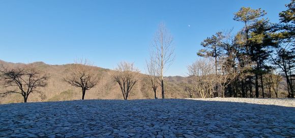 View into the hills from the cafe