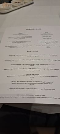 Lunch menu
