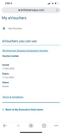 Hi guys,

For some reason I don't get the "redeem" option? And no I haven't used the voucher before. I did cancel my ba premium amex (but do have another amex to pay for it as I thought that's what's required) 