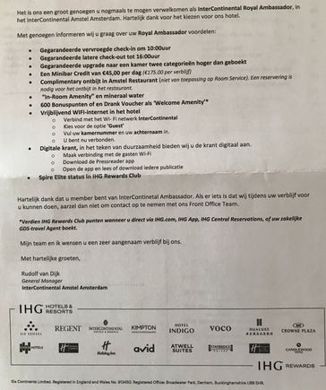 Welcome letter