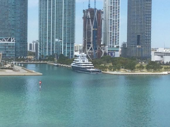 Roman Abramovich super yacht in Miami 