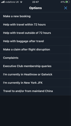Clicking in here will give you some options to choose from before you send a message.