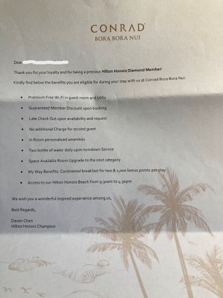 Hilton Status Information
