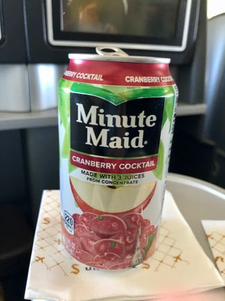 So I ordered a can of Minute Maid Cranberry in hopes it would docked the taste for the better. It didn’t. So I just drank the cranberry straight. 