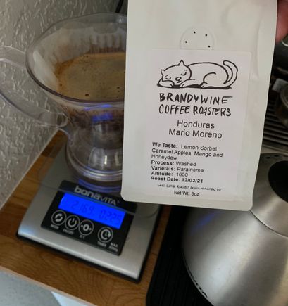 The last of my Christmas present coffee sampler. Was good. 