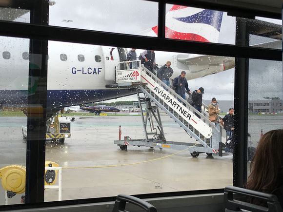 Disembaring via the back stairs