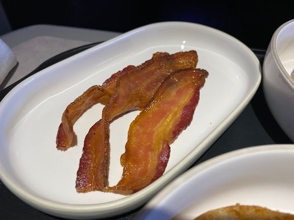 Maple-glazed bacon