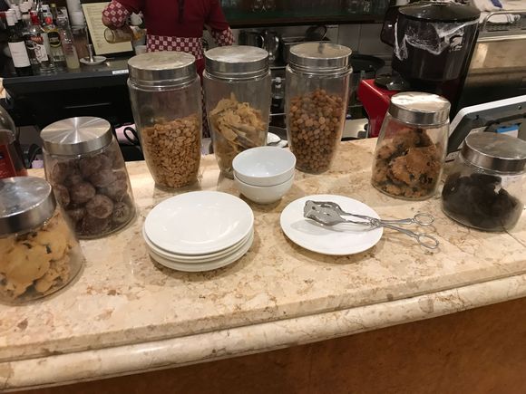 From the bar: nibbles & nuts